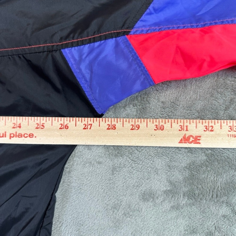 Vintage Nike Windbreaker Jacket XL Red Black Purple Colorblock 90s Nylon S10611 - Picture 10 of 13